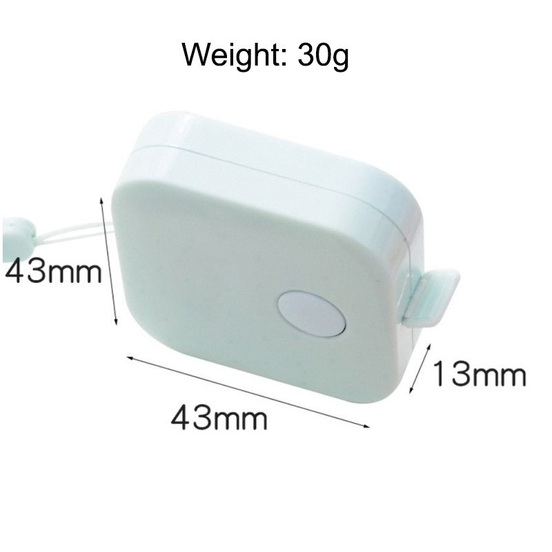 Tiny Retractable Tape Measure (1.5m/5ft) - Portable for Travel & DIY